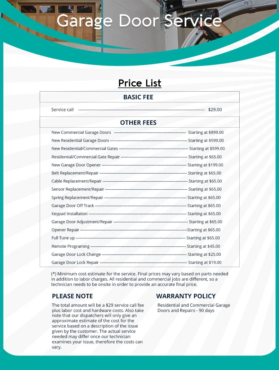 Garage Door Mobile Service Repair St Paul, MN 651-383-2037